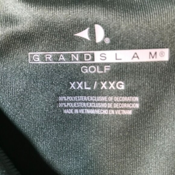 Grand Slam Golf Men's 3-Button Polo Shirt Size XXL in Green Activewear Casual - Picture 10 of 14